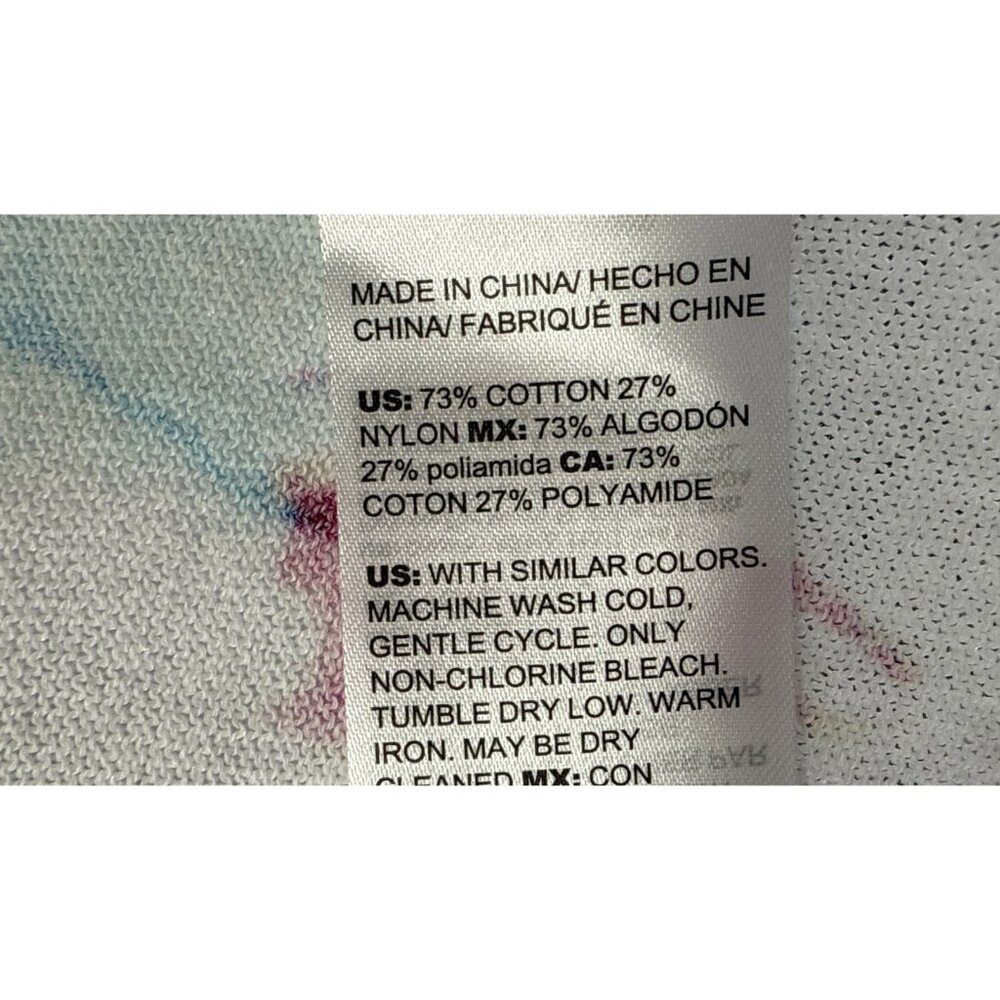 Chicos Women's‎ Cardigan Open Size XL Colorful Floral Ruched Sleeves Knit Light - Picture 6 of 8